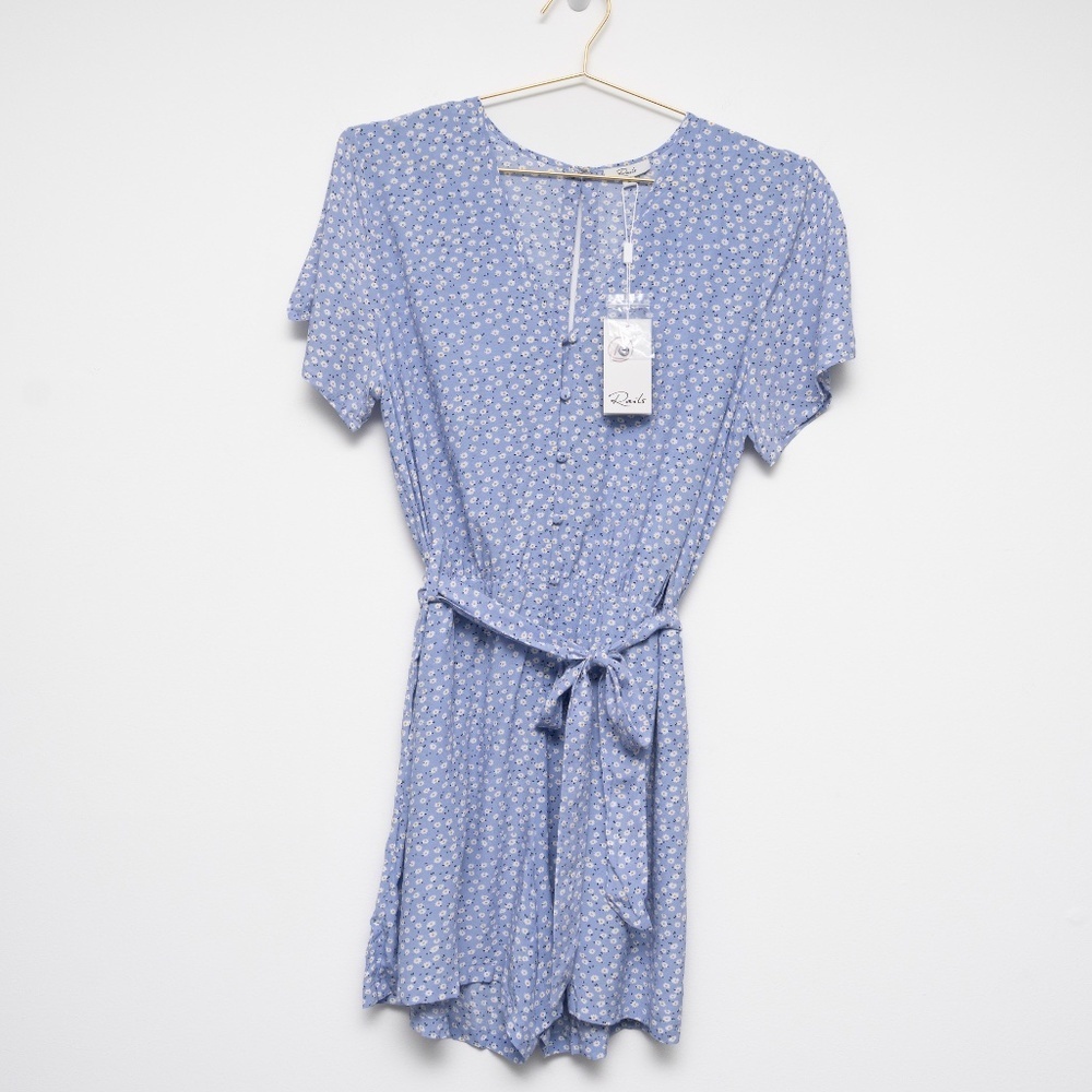 Rails -‎ Daisy Print Sophia Romper - Picture 2 of 8